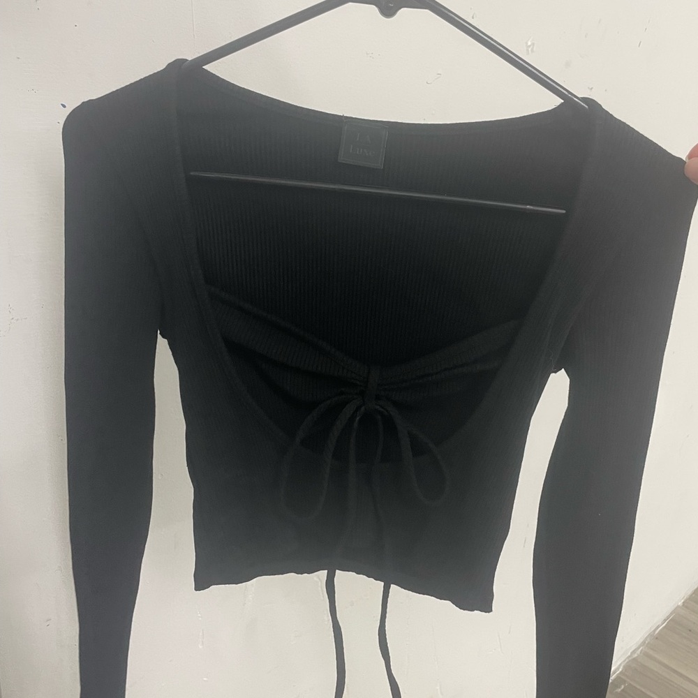 Black Long Sleeve Top